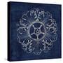 Rosette VI Indigo-Wild Apple Portfolio-Stretched Canvas