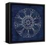 Rosette VII Indigo-Wild Apple Portfolio-Framed Stretched Canvas