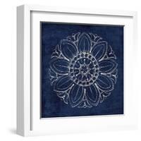 Rosette VII Indigo-Wild Apple Portfolio-Framed Art Print