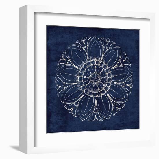 Rosette VII Indigo-Wild Apple Portfolio-Framed Art Print