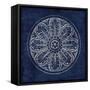 Rosette VIII Indigo-Wild Apple Portfolio-Framed Stretched Canvas