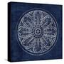 Rosette VIII Indigo-Wild Apple Portfolio-Stretched Canvas