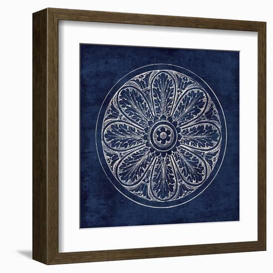 Rosette VIII Indigo-Wild Apple Portfolio-Framed Art Print