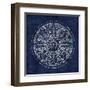 Rosette VIII Indigo-Wild Apple Portfolio-Framed Art Print