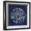 Rosette VIII Indigo-Wild Apple Portfolio-Framed Art Print