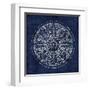 Rosette VIII Indigo-Wild Apple Portfolio-Framed Art Print