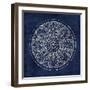 Rosette VIII Indigo-Wild Apple Portfolio-Framed Art Print