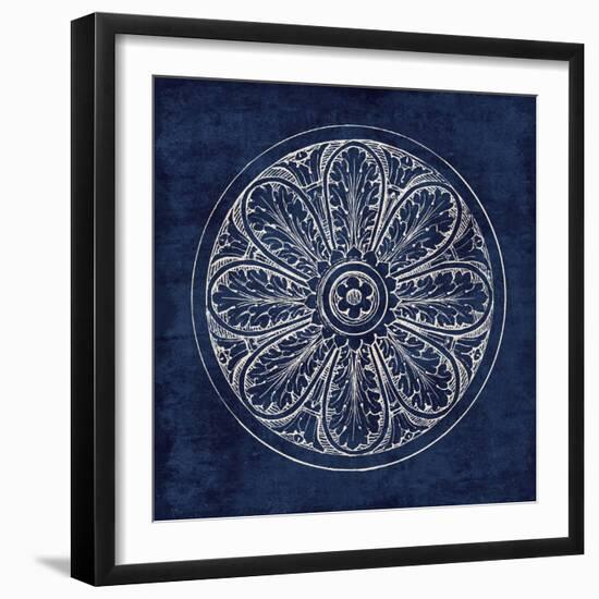 Rosette VIII Indigo-Wild Apple Portfolio-Framed Art Print