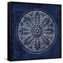 Rosette VIII Indigo-Wild Apple Portfolio-Framed Stretched Canvas