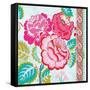 Rosey Florals-Violet Leclaire-Framed Stretched Canvas