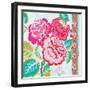 Rosey Florals-Violet Leclaire-Framed Art Print