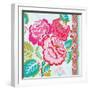 Rosey Florals-Violet Leclaire-Framed Art Print