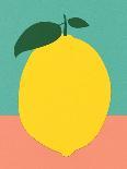 Lemon with Two Leaves-Rosi Feist-Giclee Print