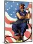 "Rosie the Riveter", May 29,1943-Norman Rockwell-Mounted Giclee Print