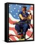 "Rosie the Riveter", May 29,1943-Norman Rockwell-Framed Stretched Canvas