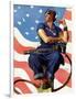 "Rosie the Riveter", May 29,1943-Norman Rockwell-Framed Giclee Print