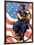 "Rosie the Riveter", May 29,1943-Norman Rockwell-Framed Giclee Print