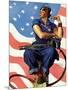 "Rosie the Riveter", May 29,1943-Norman Rockwell-Mounted Giclee Print