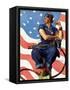 "Rosie the Riveter", May 29,1943-Norman Rockwell-Framed Stretched Canvas