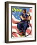 "Rosie the Riveter" Saturday Evening Post Cover, May 29,1943-Norman Rockwell-Framed Giclee Print