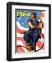 "Rosie the Riveter" Saturday Evening Post Cover, May 29,1943-Norman Rockwell-Framed Giclee Print