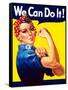 Rosie the Riveter Vintage War Poster from World War Two-Stocktrek Images-Framed Stretched Canvas