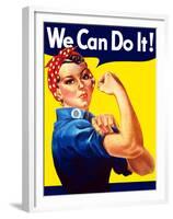 Rosie the Riveter Vintage War Poster from World War Two-Stocktrek Images-Framed Premium Photographic Print
