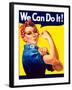 Rosie the Riveter Vintage War Poster from World War Two-Stocktrek Images-Framed Premium Photographic Print