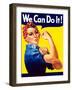 Rosie the Riveter Vintage War Poster from World War Two-Stocktrek Images-Framed Photographic Print