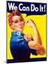 Rosie the Riveter Vintage War Poster from World War Two-Stocktrek Images-Mounted Photographic Print