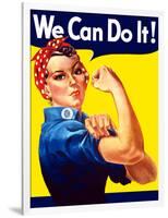 Rosie the Riveter Vintage War Poster from World War Two-Stocktrek Images-Framed Photographic Print