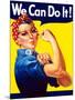 Rosie the Riveter Vintage War Poster from World War Two-Stocktrek Images-Mounted Photographic Print