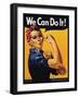 Rosie the Riveter We Can Do It-J^ Howard Miller-Framed Art Print