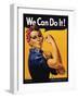 Rosie the Riveter We Can Do It-J^ Howard Miller-Framed Art Print