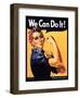 Rosie the Riveter We Can Do It-J^ Howard Miller-Framed Art Print