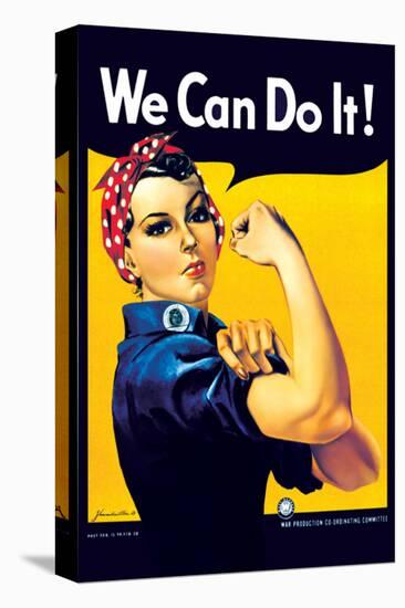 Rosie the Riveter-J^ Howard Miller-Framed Stretched Canvas