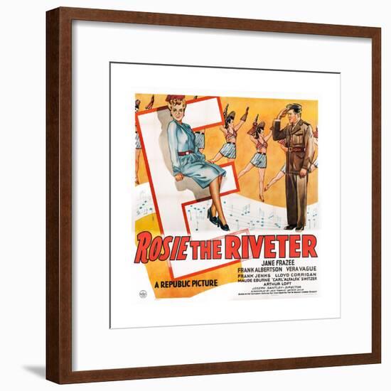 Rosie the Riveter-null-Framed Art Print