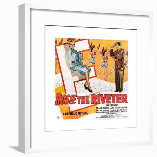 Rosie the Riveter-null-Framed Art Print