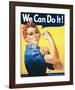 Rosie the Riveter-J Howard Miller-Framed Art Print