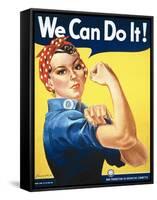 Rosie the Riveter-J Howard Miller-Framed Stretched Canvas