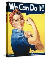 Rosie the Riveter-J Howard Miller-Stretched Canvas