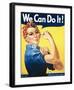 Rosie the Riveter-J Howard Miller-Framed Art Print