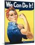 Rosie the Riveter-J Howard Miller-Mounted Art Print