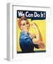 Rosie the Riveter-J Howard Miller-Framed Art Print