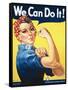 Rosie the Riveter-J Howard Miller-Framed Stretched Canvas