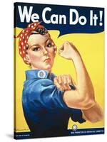 Rosie the Riveter-J Howard Miller-Stretched Canvas