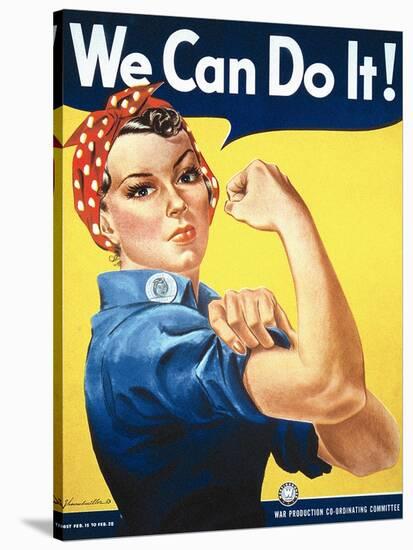 Rosie the Riveter-J Howard Miller-Stretched Canvas