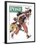 "Rosie to the Rescue" Saturday Evening Post Cover, September 4,1943-Norman Rockwell-Framed Giclee Print