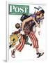 "Rosie to the Rescue" Saturday Evening Post Cover, September 4,1943-Norman Rockwell-Framed Giclee Print