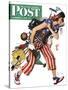 "Rosie to the Rescue" Saturday Evening Post Cover, September 4,1943-Norman Rockwell-Stretched Canvas